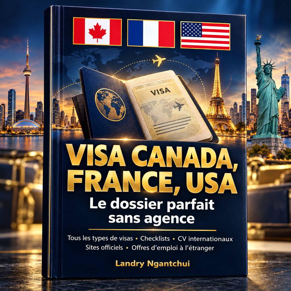 Couverture complète du guide Visa Canada, France, USA