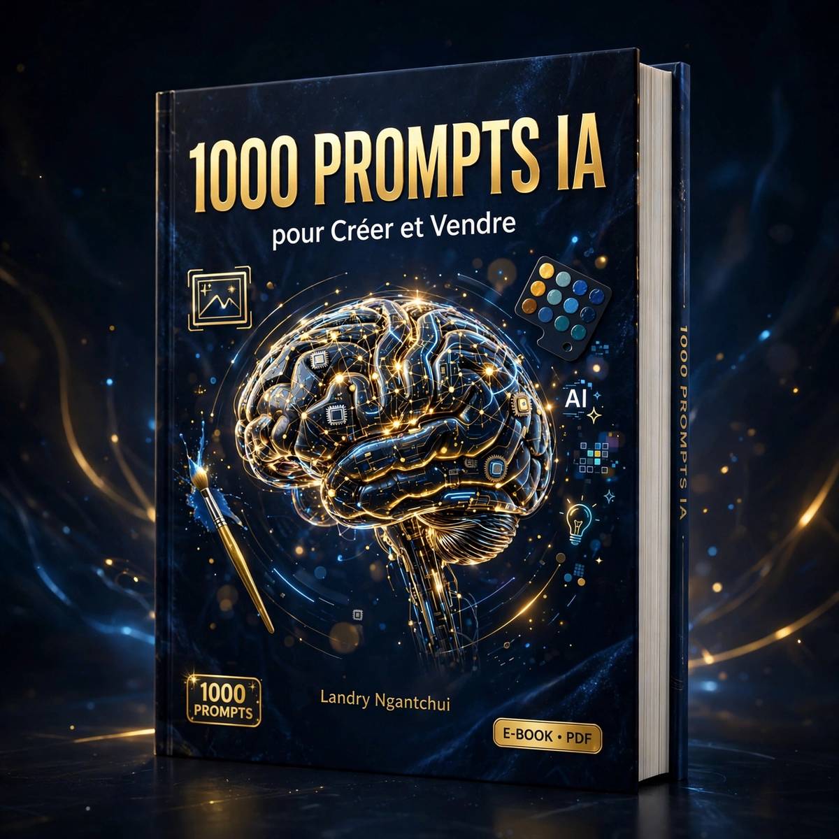 Couverture complète de 1000 Prompts IA pour Créer et Vendre